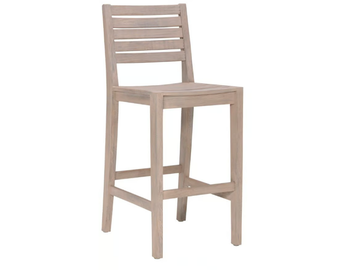 RELAIS - High teak barstool by JANUS et Cie - view 2